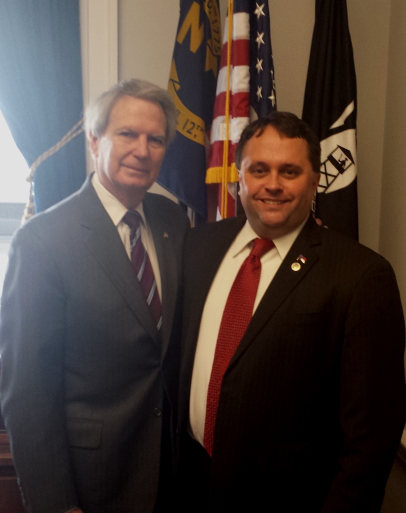 Commissioner Frank Williams and Congressman Walter Jones